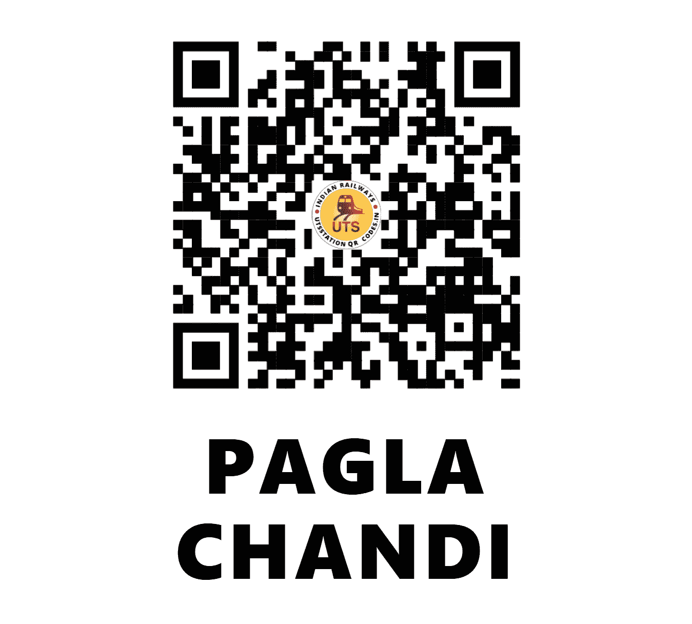 UTS QR Code for PAGLA CHANDI - PCX (ER - WEST BENGAL)
